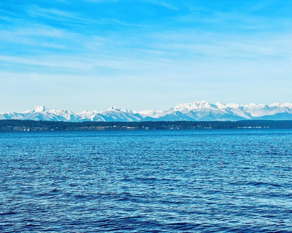 The Golden Gardens Park beckons with it's majestic views of Olympic Mountains