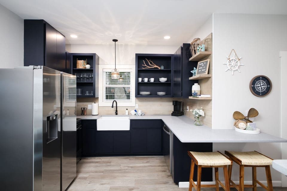 Full size kitchen ready for any meal you’d like to prepare. Stocked with coffee and all the basic cooking needs.