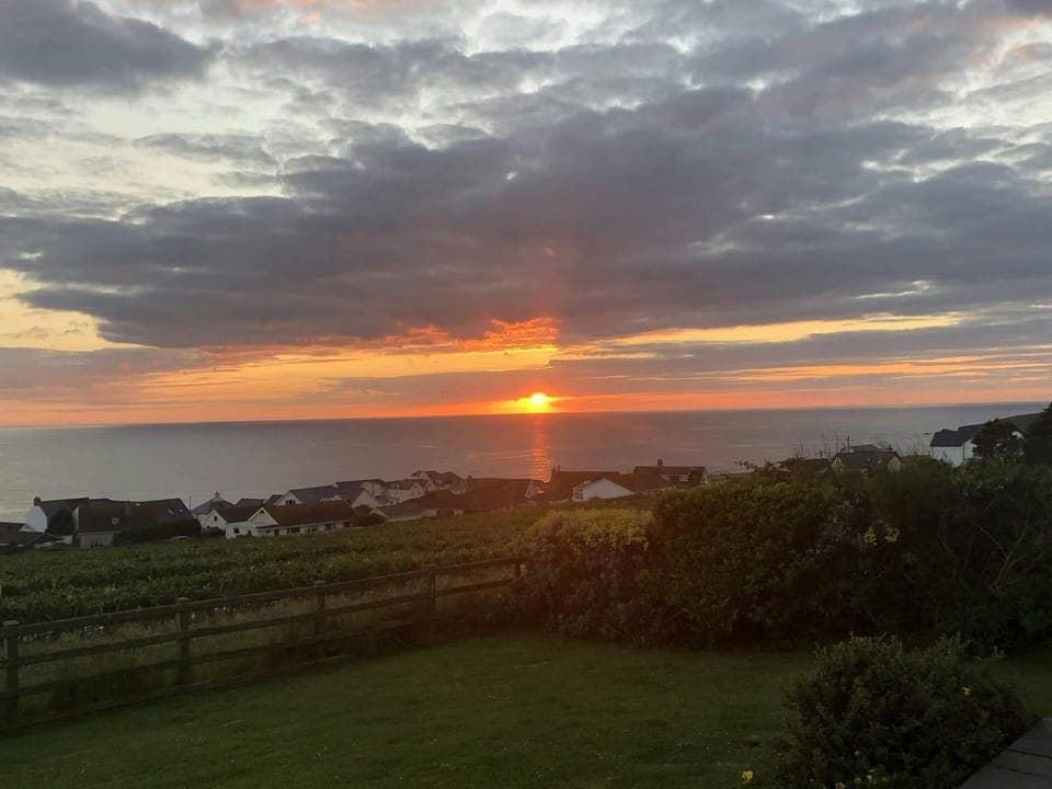 Sea view at sunset from Pentir