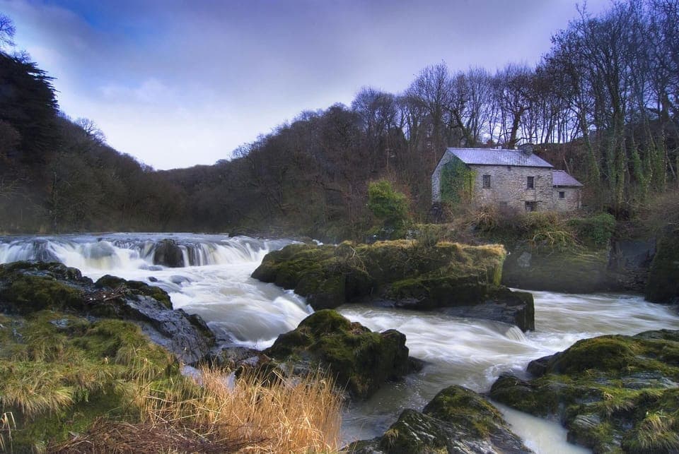 Waterfalls and rapids at Cenarth