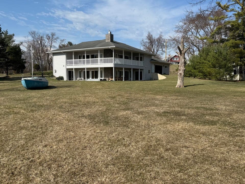 Rivendell Lake House as seen from the lake