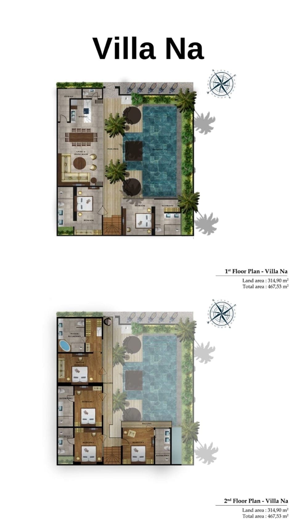 The Lay out of the villa