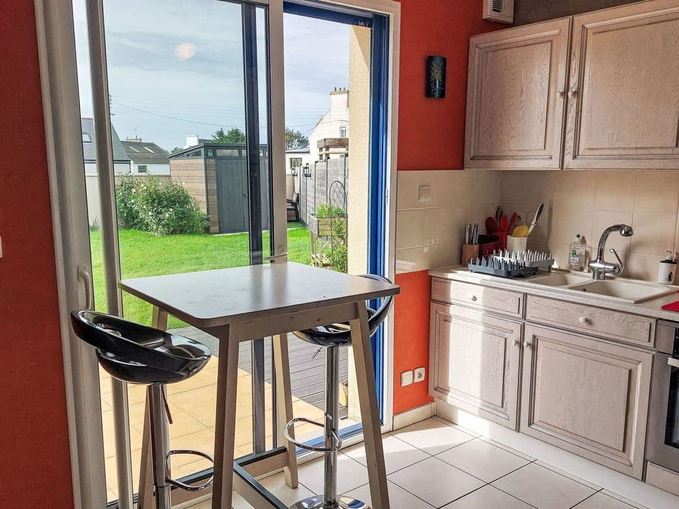 Furniture, Wood, Flooring, Floor, Interior Design, Chair, Door, Room, Kitchen, Cabinetry