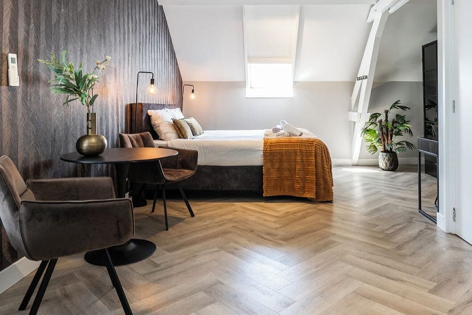 Sleep like never before in this stylish and serene bedroom.