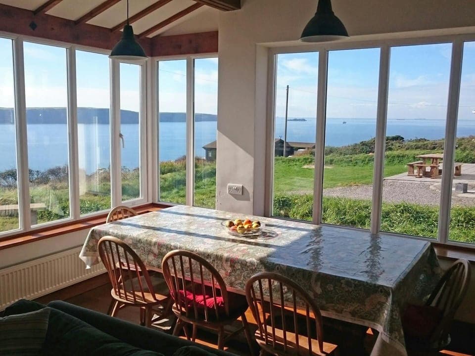 Rockfield - stunning sea views from the living/dining area