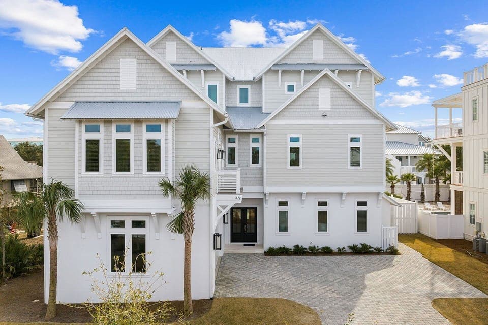 30A Backyard Paradise - Luxury Vacation Rental Beach House with Private Pool, In-House Elevator, and Rooftop Terrace with Gulf Views in Rosemary Beach, Florida - Five Star Beach Properties Destin/30A