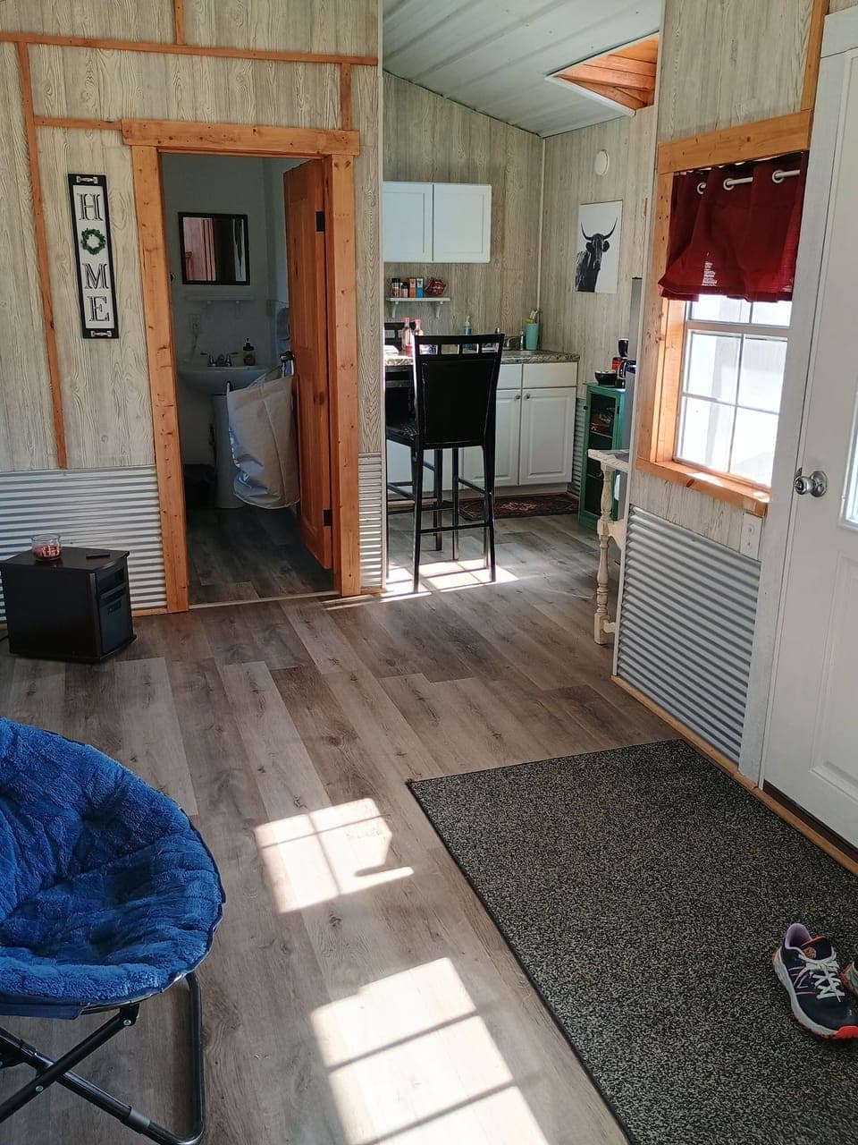 Main living area and front entrance.