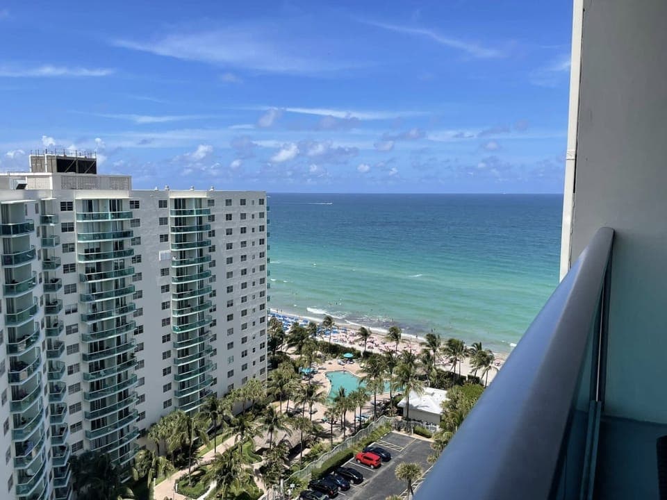 Ocean view from the balcony