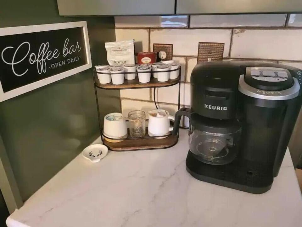 Drip and pod coffee.

