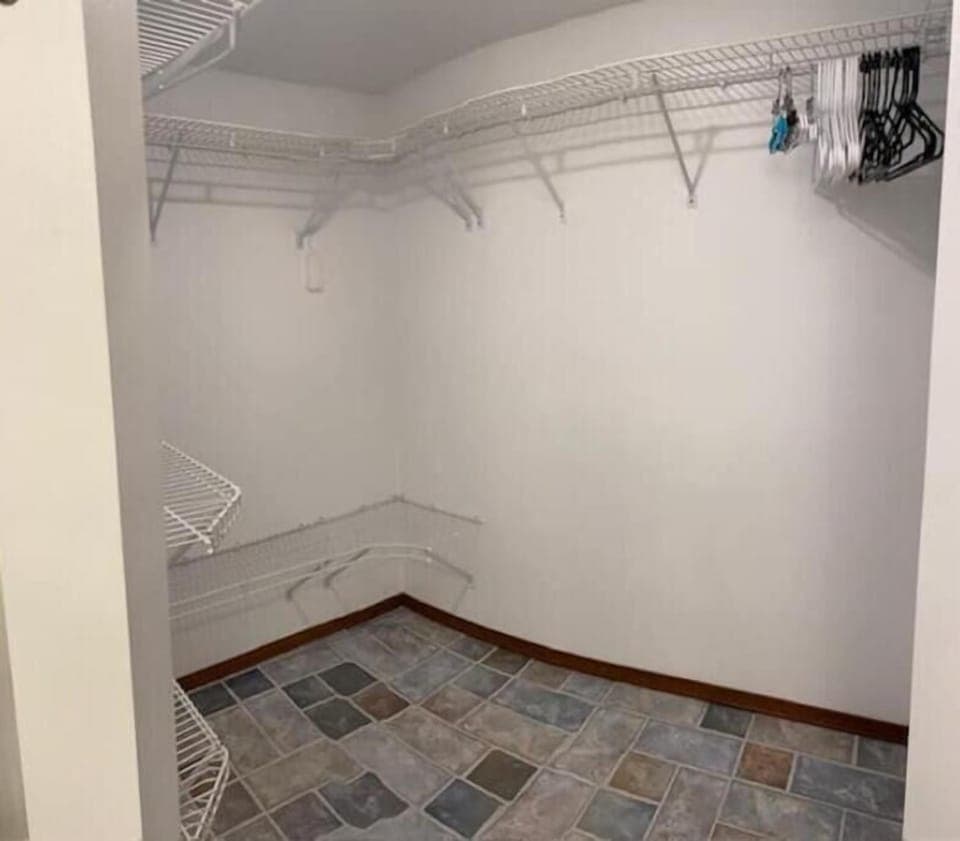 downstairs master bedroom walk-in closet