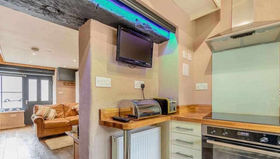 Kitchen with lounge area view