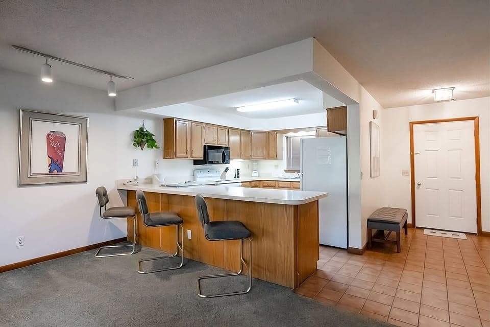 Start the day with pancakes at the inviting breakfast bar.