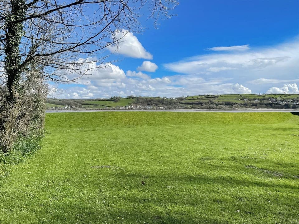 View from the lodge | Ponderosa, Llansteffan