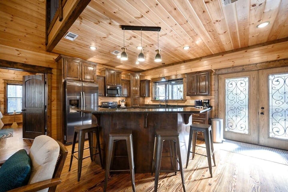 You'll enjoy preparing meals and beverages in this spacious, open kitchen