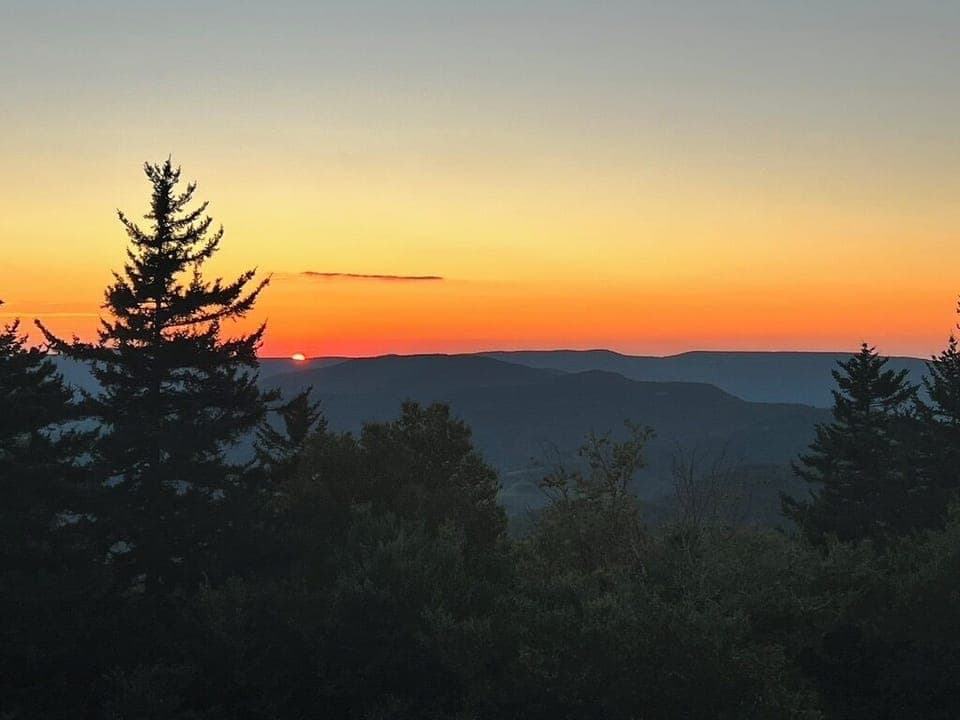 Sunset on the deck