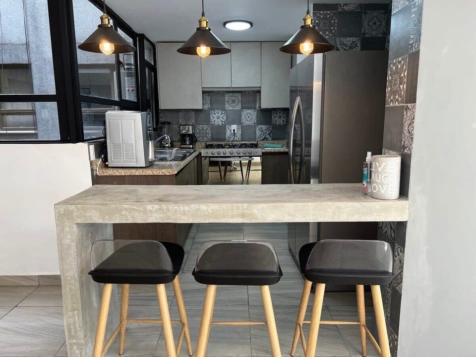 Fully equipped kitchen available. 