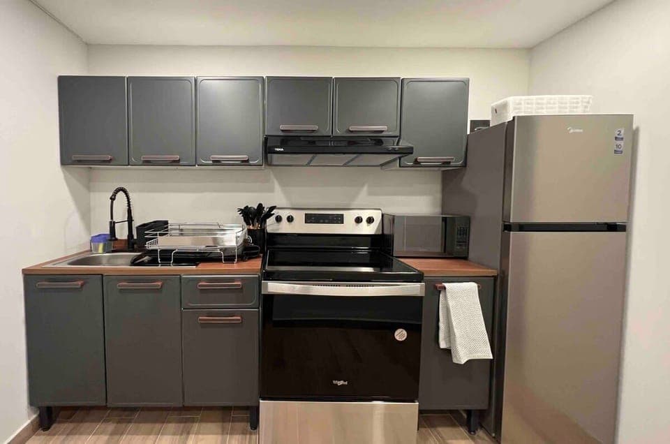 Fully equipped kitchen ready for all your cooking needs.