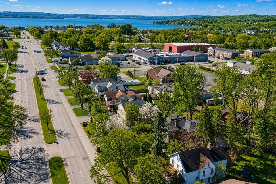 Walking distance to the city strip and Canandaigua lake.  