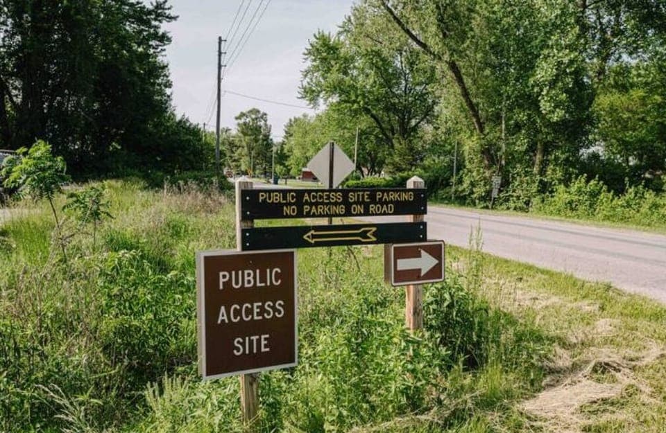 Public access site by Bass Lake