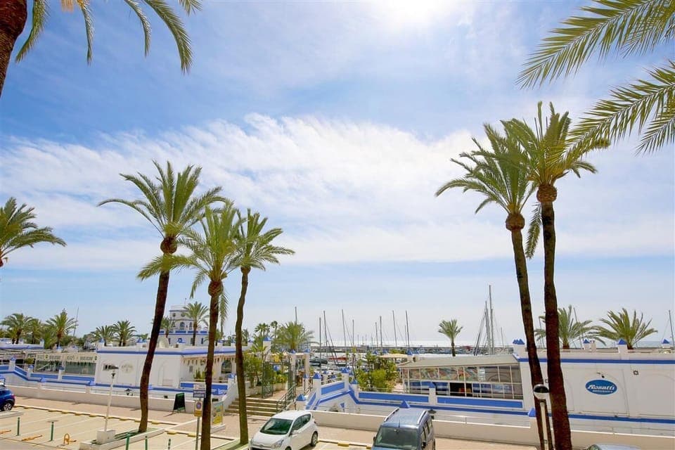 Beautiful views to the marina and the sea from the balcony