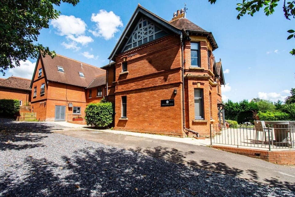 Private terrace and large carpark