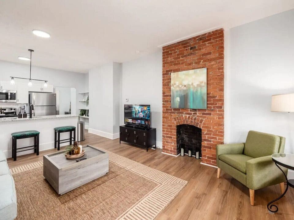 Living Room Open to Kitchen