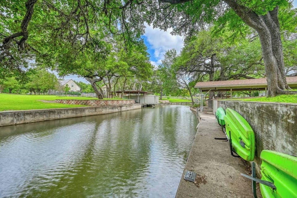 quiet canal for fishing and kayaking