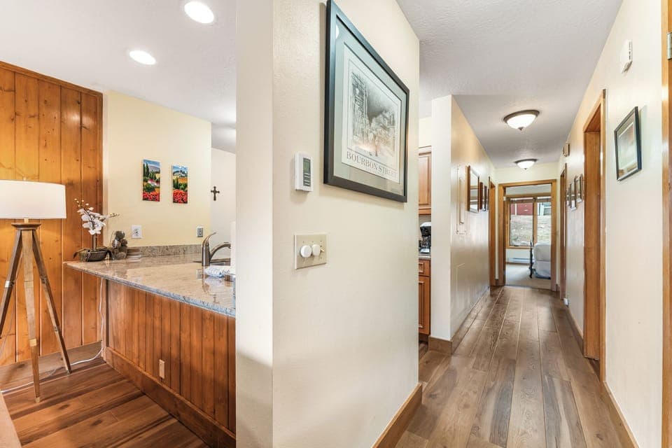 Hallway leading to bedrooms.
