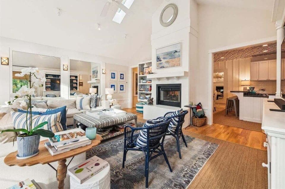 Main Level Living Room at Ocean Echoes Villa