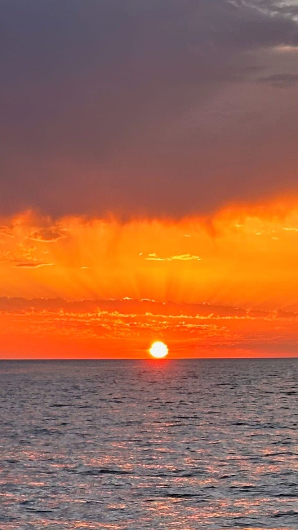 Beautiful sunset view from our beach