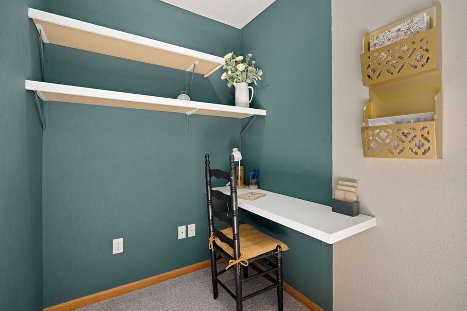Bedroom 1 | Queen Bed with Laptop-friendly Workspace (main level)