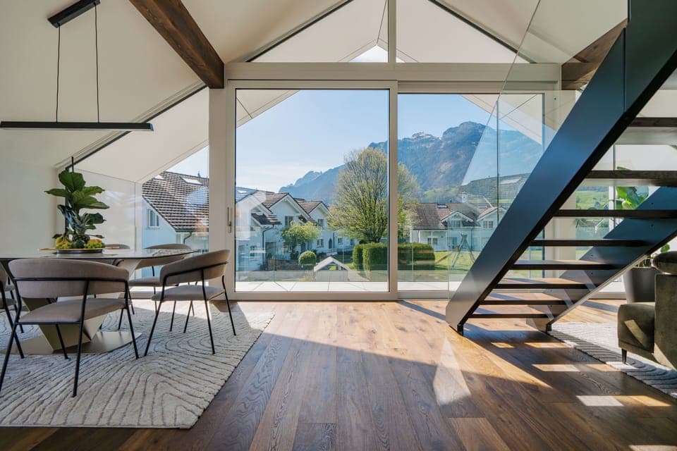 Massive Sliding door. Please open and close gently