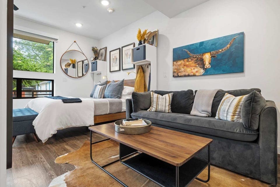 Welcome to our cozy Austin studio!