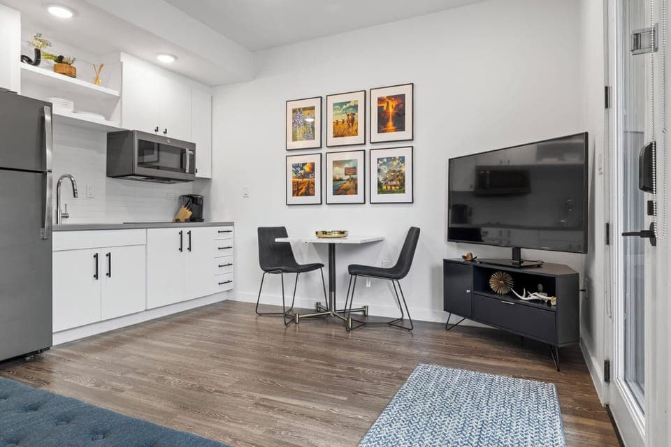 Dining area and kitchenette