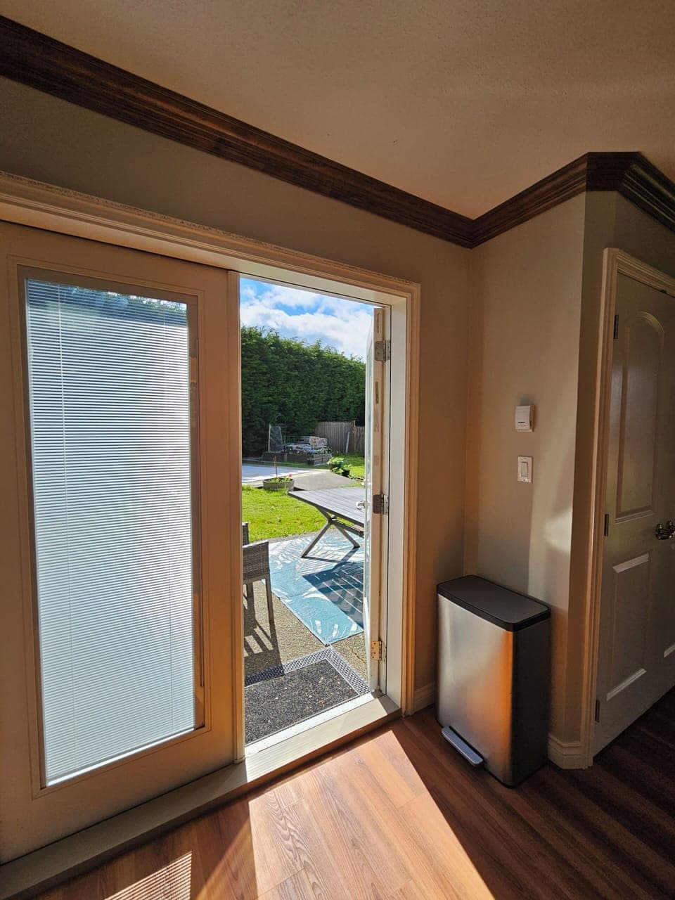 French doors leading to outdoor patio