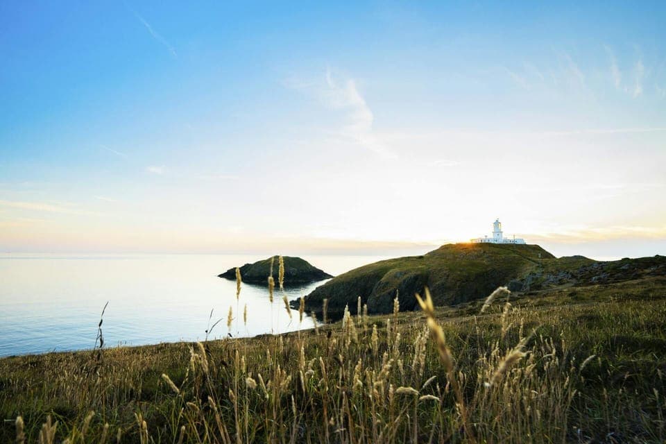 Stumble Head lighthouse and island