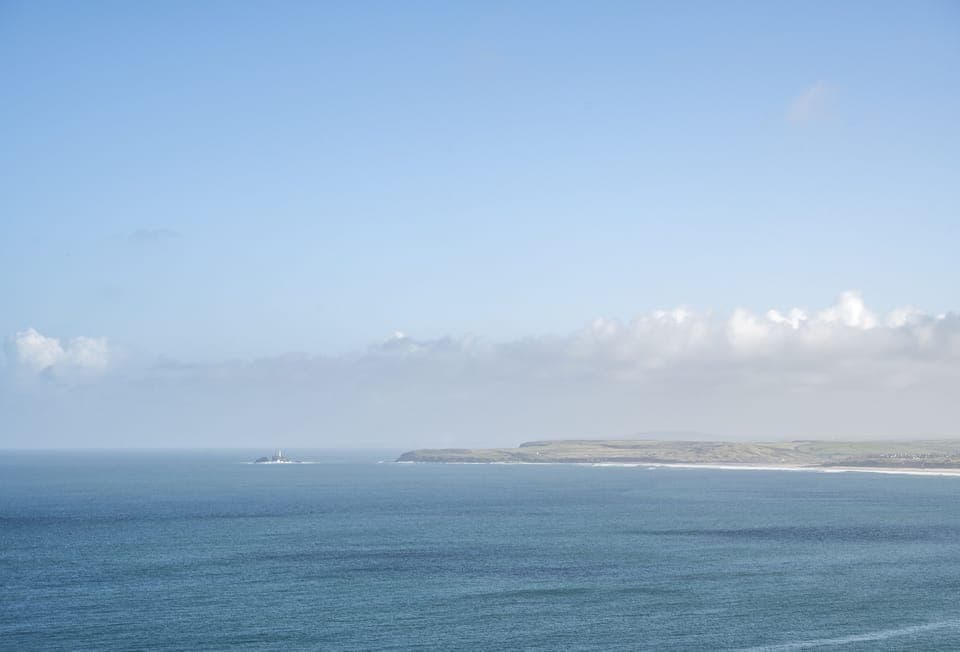 You can catch glimpses of Godrevy from the apartment