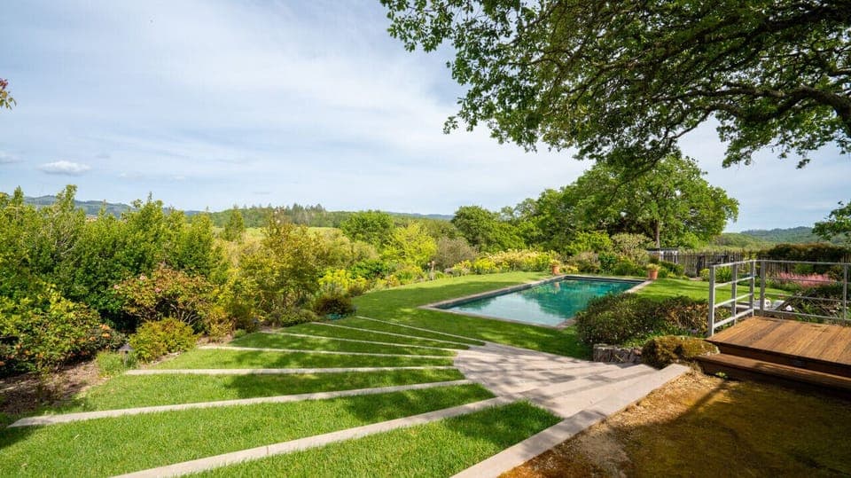 Enjoy a walk of the property down to the pool