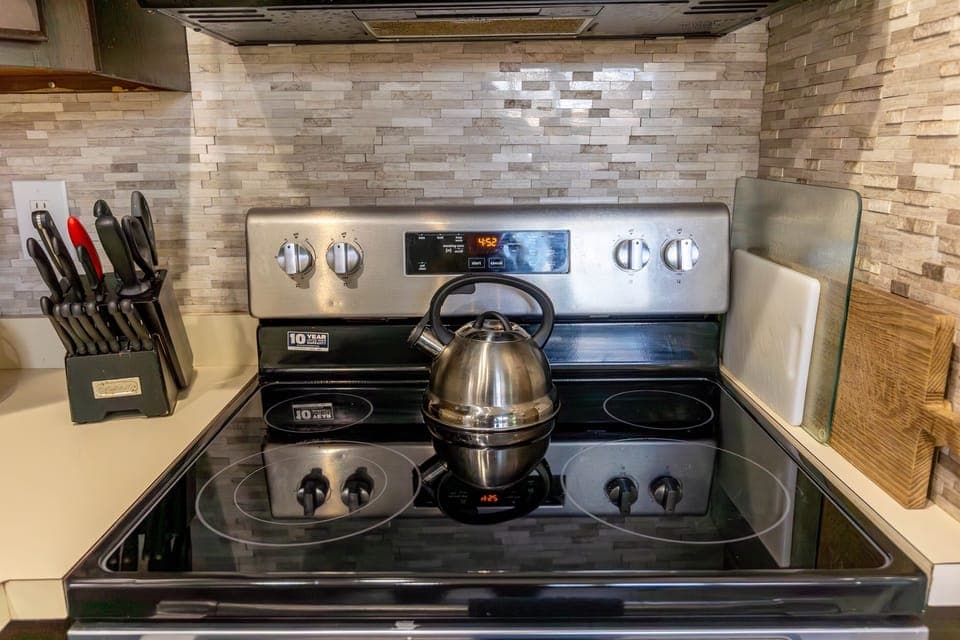 A fully equipped kitchen with everything you need to cook, gather and feel right at home