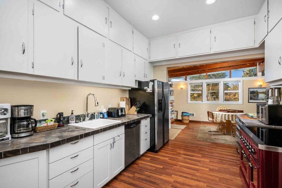 One of two kitchens in the home.