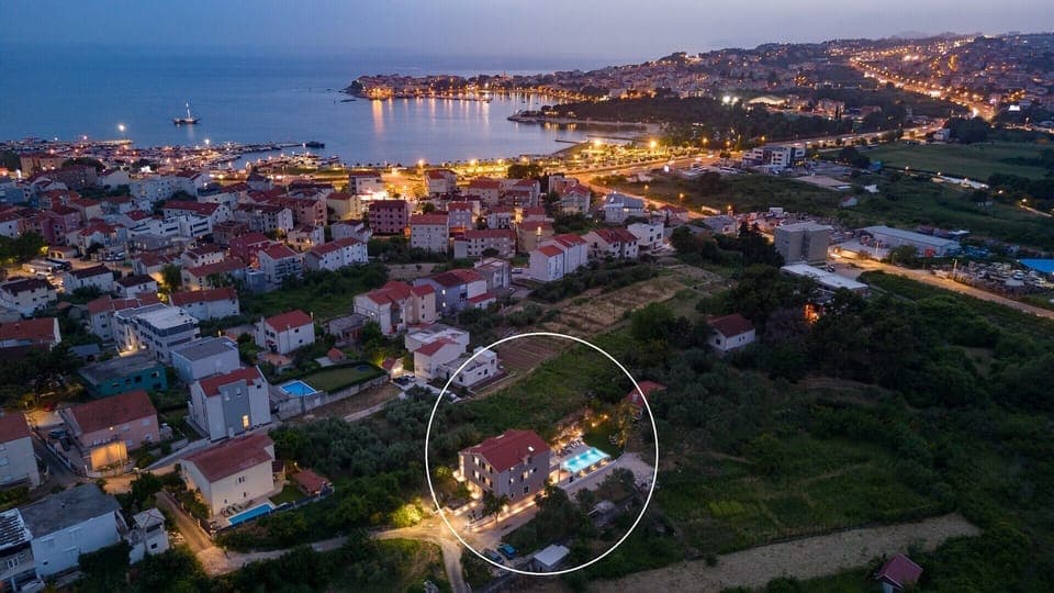 Marked position of the Villa Mamma Mia