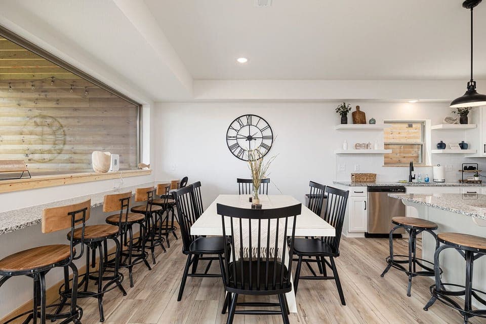 Dining Table and Extra Seating