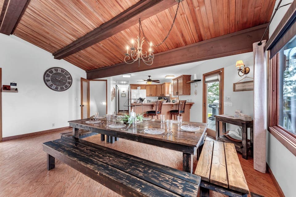 Huge dining table for gathering