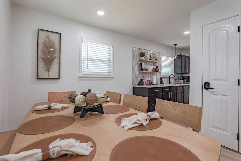 Eat dinner with the family or play games with your friends!