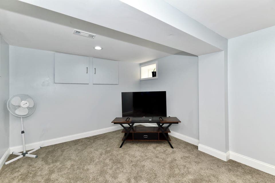 Extra Smart TV located in the basement.
