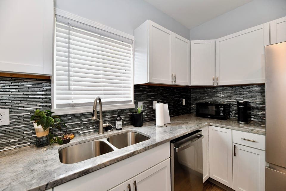 Fully stocked kitchen with all your cooking and baking essentials for your stay.
