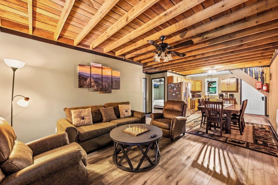 Cozy living area of Howl's Hollow