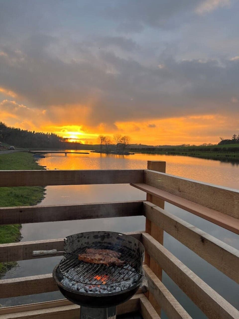 Sunset at the Lakeside