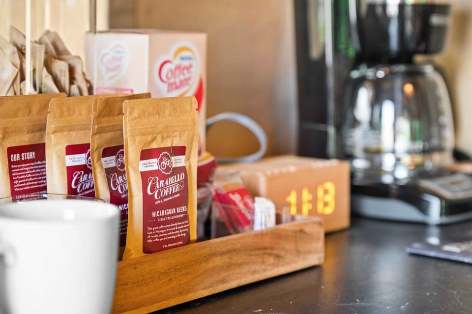 Complementary coffee and tea to get your vacation started 