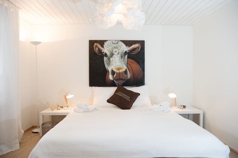 Bedroom with a double bed